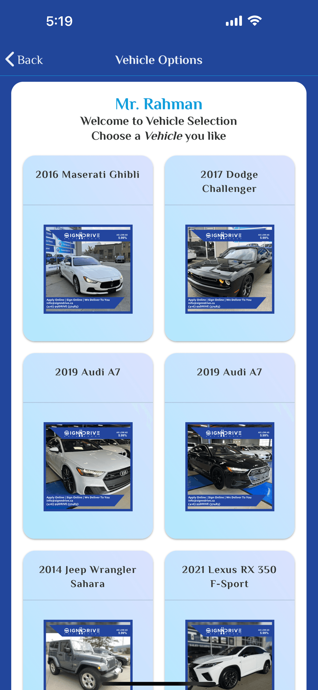 Project screenshots